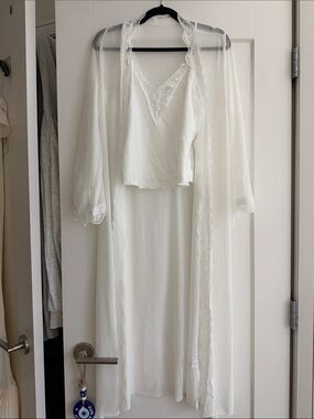Bride getting ready outfit